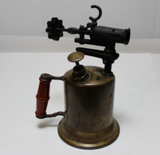Vtg Turner Brass Works Blow Torch Sycamore ILL, Antique, Brass Body picture