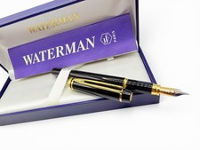 NOS 1993 WATERMAN LE MAN 200 Fountain Pen- Limited 100 Years Allianz- 18k M Nib picture