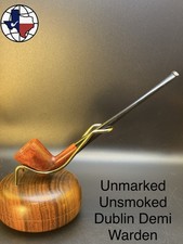Unmarked Unsmoked Dublin Demi Warden Tobacco Pipe picture