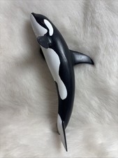 Vintage Schleich Orca Killer Whale Sea Animals Plastic Figurine 16071 Portugal picture