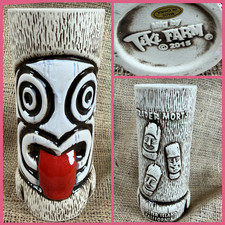 Trader Mort's Tiki Mug Tiki Farm Bone White Glaze San Diego Shelter Island 3rd picture