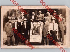c1908 The Opening Play “The Cry Baby” Vaudeville Play Theater Guy Stock Co RPPC picture