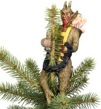 NO PACKAGING -Creepy Krampus Tree Topper for Christmas Halloween Trees Large 10