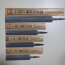 Tsubotama Feather Edge File Set 4 Pcs Saw Sharpening Deadstock Retro Rasp picture