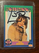 1991 Hollywood Starline Joan Rivers Signed Autograph Card picture