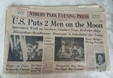 Asbury Park Press Newspaper July 21, 1969- 
