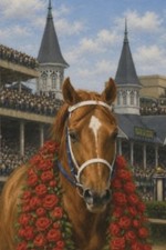 1 SWAP CARD SECRETARIAT RACEHORSE HORSE KENTUCKY DERBY MODERN PLAYING NOT A DECK picture