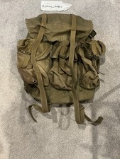Vintage 80s US Army Military LC-1 Large Combat Field Pack Alice Backpack Straps picture