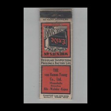 1930s Matchbook Cover Diamond Quality The Von Hamm-Young Co. Honolulu HI picture