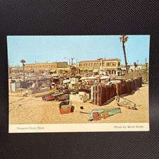 Vintage Dory Fleet Newport Beach CA Postcard Merle Porter picture