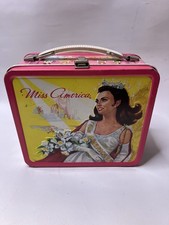 Vintage 1972 Aladdin Miss America Pageant Metal Lunchbox No Thermos.  Nice  picture