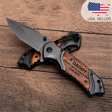 Pocket Knife Personalized Gifts for Men Husband Dad Boyfriend Father's Day Gifts picture