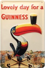Guinness Toucan Weathervane Tin Metal Signs Home Décor Wall Art 8x12 Inch picture
