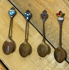 Niagara Falls Canada Souvenir Spoons Lot of 4 Decorative Handle Set picture