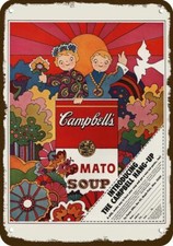 1968 CAMPBELL SOUP KIDS PSYCHEDELIC Art Vntge-Look DECORATIVE REPLICA METAL SIGN picture