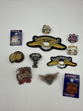 Vintage Harley HOG Sturgis Rally Pin Lot 1999 - 2013 Biker Collector Mixed Patch picture
