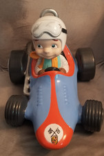VTG Atlantic Mold  Porsche + Gulf Large Ceramic Boy Race Car Hand painted 70's picture