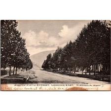 South Fifth Street Looking East 1911 Missoula MT Vintage Postcard SP7-21 picture