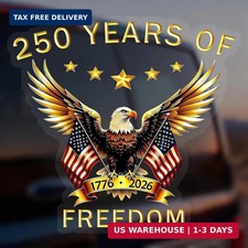 250th Anniversary of America Merchandise Car Window Decal Sticker 2 Pack, 1776-2 picture