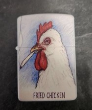 Fried Chicken Smoking Rooster Novelty Flip Top Lighter Windproof Novelty Funny picture