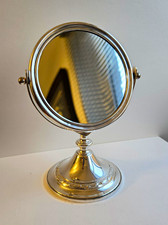 Vintage Gorham EP Silverplate Pedestal Vanity Mirror YC1849 Ornate Swivel 8.5