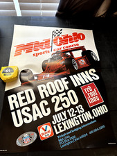 Vintage Poster 23 x 17 Formula Car Mid Ohio USAC 250 picture