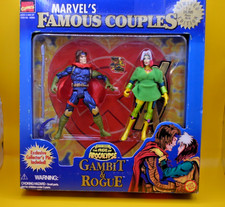 NIB Gambit & Rogue Marvel's Famous Couples Figures Limited Ed + Collector's Pin picture
