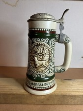 Avon Beer Stein 1978 Handcrafted in Brazil, Vintage Fishing Hunting Theme#495441 picture