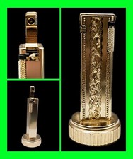Outstanding Vintage French Roller Striker Petrol Table Lighter - UNFIRED Working picture