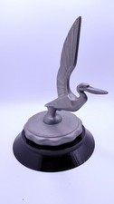 Vintage 1930s Art Deco Stork Bird Radiator Cap Hood Ornament Mascot Original picture