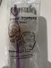 Kahlua Monster Straw Vampire Vintage 1997 Skull Straw picture