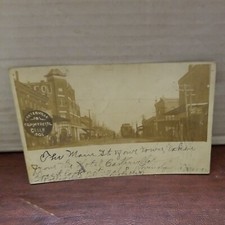 1905 CARTERVILLE MISSOURI MO MAIN ST. REAL PHOTO POSTCARD picture