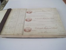 Checkbook Antique The Orphan Boy Ext. M & M Colorado National Bank ALMA CO 1890s picture