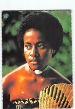 Postcard Fijian Marama Woman picture