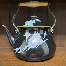 Vintage Mikasa Grande Chef Charisma Black Kettle. UN710 2.5qt Ejiri-Japan picture