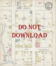 1886  Map Ponca Nebraska Highly Detailed Street Maps 16