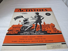 Vtg 1950s Childrens Activity Magazine October 1951 Halloween Things to Make & Do picture