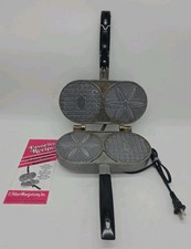 Vintage C. Palmer Mfg Electric Pizzelle Iron Maker 3 Cookie Press - Tested Works picture