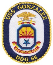 DDG-66 USS Gonzalez Patch picture