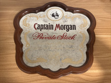 RARE Captain Morgan Mirror Bar Sign Private Stock Fine Puerto Rican Rum  18