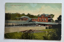 1914 NJ Postcard Summit New Jersey DL&W Railroad Station RR Train Depot picture