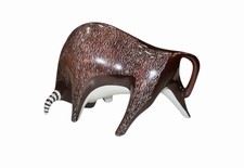 Rare Mid Century Cmielow Poland Porcelain Fighting Bull Naruszewicz MCM picture
