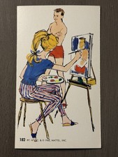 RARE 1962 DYNAMIC TOY JUMBO BARBIE CARD  #182 picture