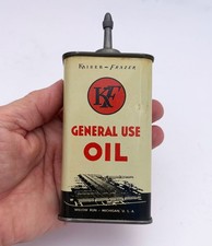 Rare Vintage KAISER-FRAZER Oil Can Willow Run Bomber Plant Ypsilanti Michigan picture