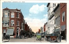 Johnson City TN Main Street Knoxville Engraving Co. c1920s-30s Vintage Postcard picture