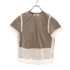 Ray BEAMS Women's Pullover Shirt Gray Made in Japan Short Sleeve (Ages 14+) picture