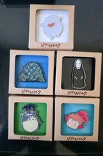 Studio Ghibli Enamel Pin Lot (5) Totoro, No-Face, Ponyo, Warawara, Ohmu – New picture