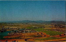 Aerial View Lake San Marcos California Chrome Postcard picture