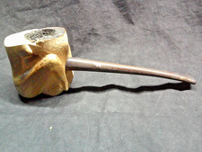 ✔️ VINTAGE HEAVY SMOKED KIKO FIGURED MEERSCHAUM PIPE BOXED picture