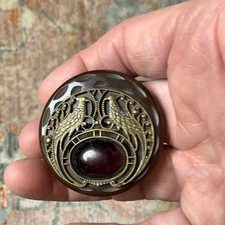 Vintage 1930s Bakelite Button Art Nouveau Fantasy Fairy Core Not Tested picture